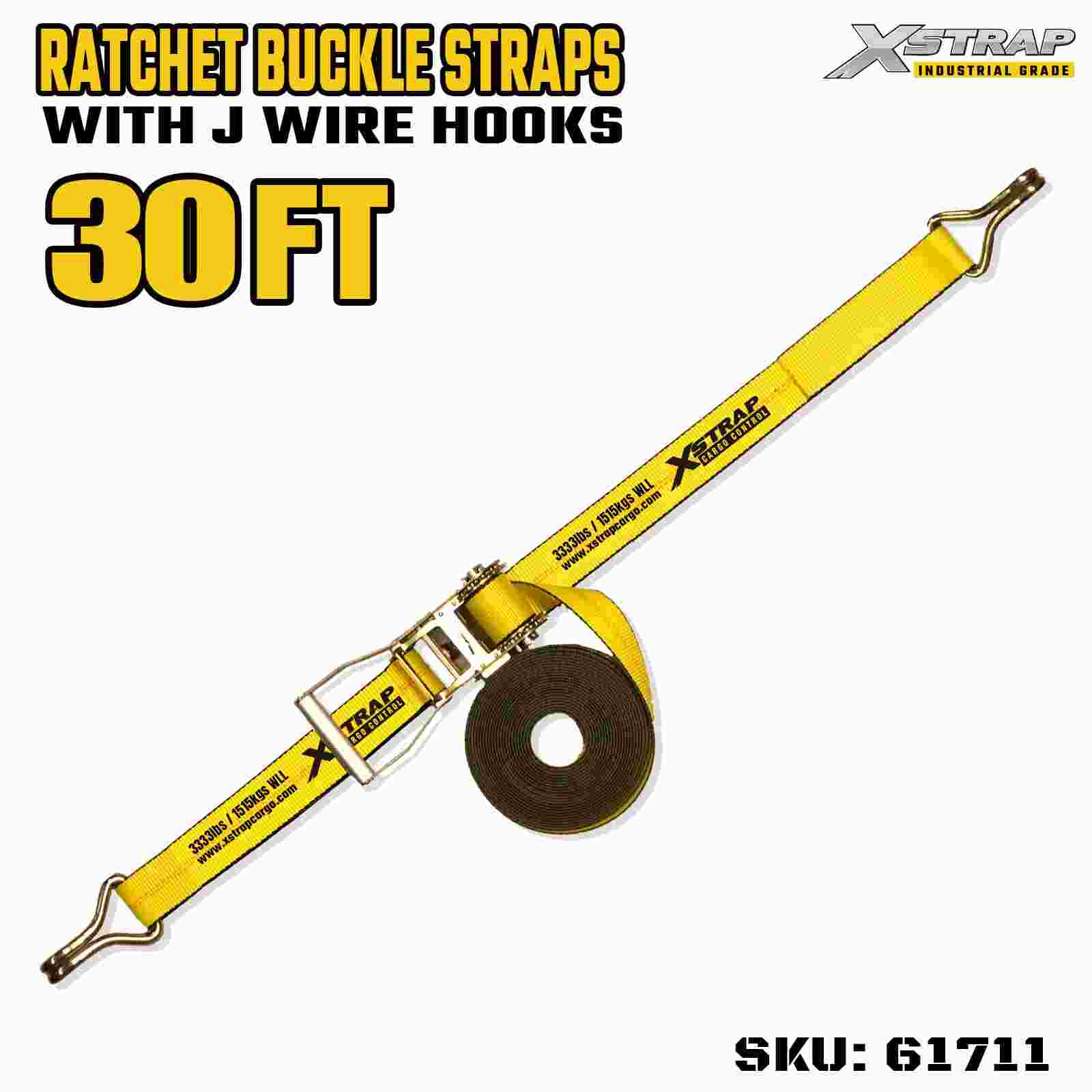 Xstrap 61711 Curele cu cataramă cu clichet cu mâner lat, 2