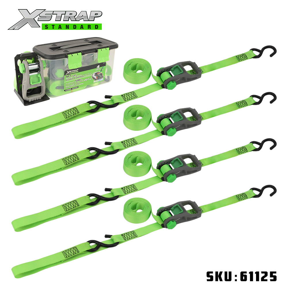 Xstrap 61125 1” x 14’ 4PK Legare cu clichet cu buclă moale 500lb SWL