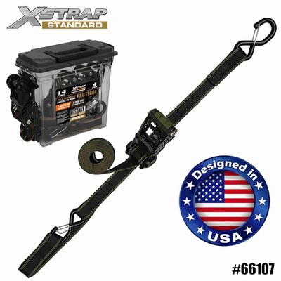 Xstrap 66107 1-1/4” x 14’ 4pc. Fixare cu clichet din aluminiu 1000lb SWL