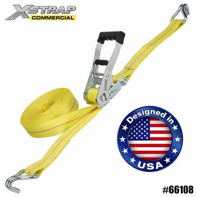 Xstrap 66108 Legare cu clichet de 2” x 27 pi cu cârlige dublu J 3333lb SWL