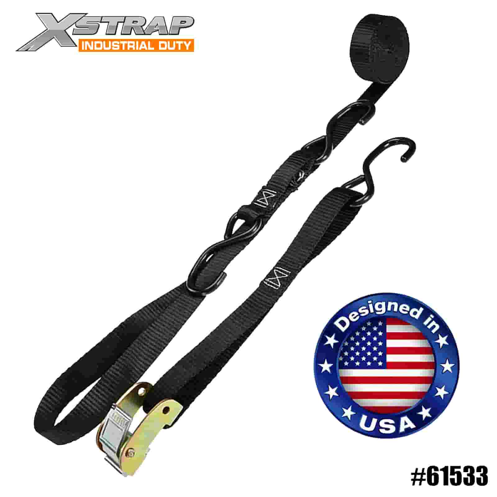Xstrap 61533 1” x 6’ 4PK pentru motocicletă ambarcațiune personală curea tri-down Cam 400lb SWL