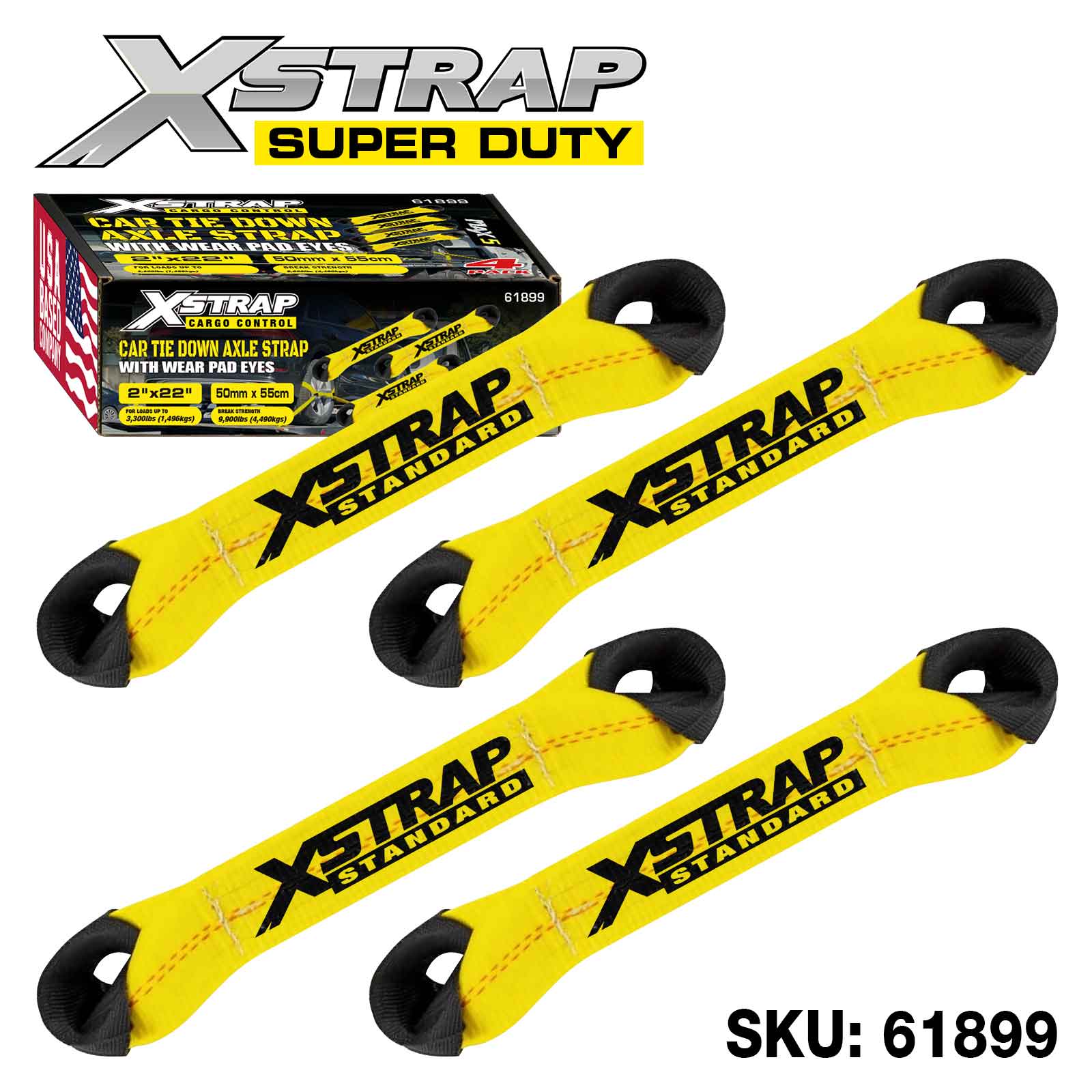 Xstrap 61899 4PK Alex Strap 3.300 lb SWL